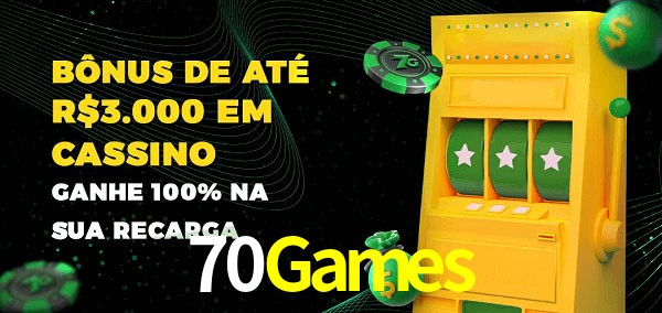 70Games melhor bônus de depósito